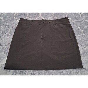 NWOT Eddie Bauer Womens Black Stretch Fabric Skort /Size 10